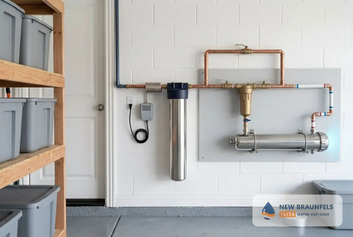 UV water purification New Braunfels TX ultraviolet system on a main line
