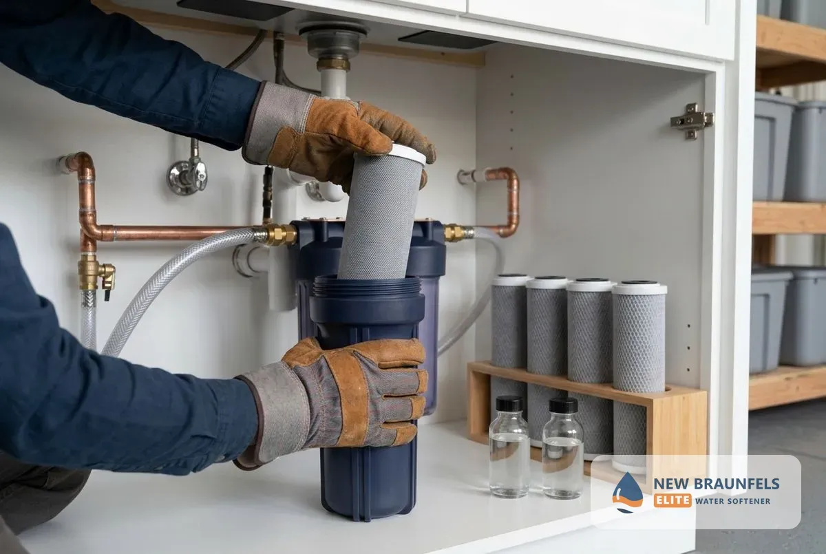 Water contaminant removal New Braunfels TX filter installation