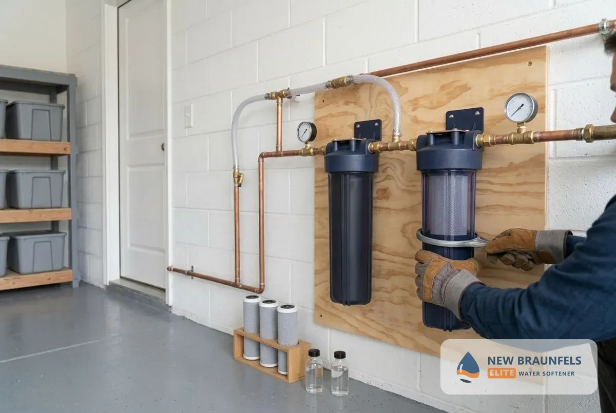 Water filtration systems New Braunfels TX whole house filter installation