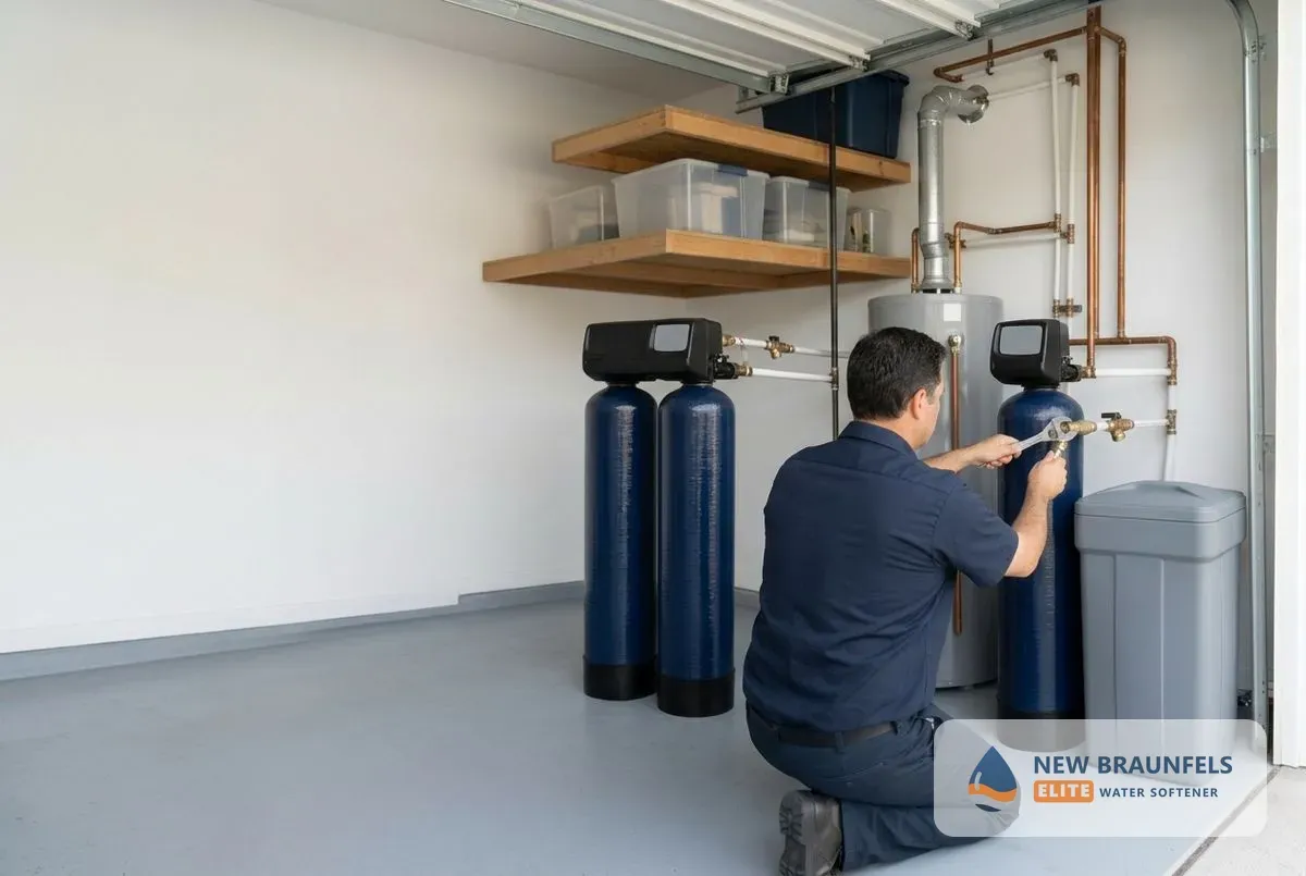 Water softener systems New Braunfels TX salt-based and dual-tank units